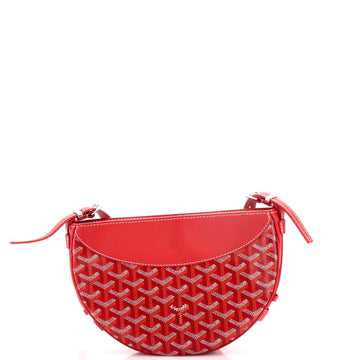 Hirondelle Shoulder Bag Coated Canvas and Leather