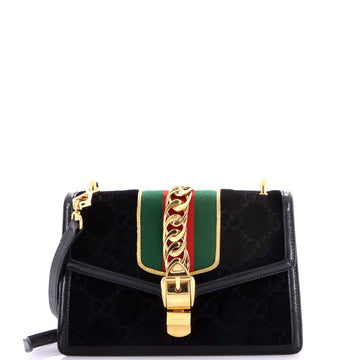 Sylvie Shoulder Bag GG Velvet Small