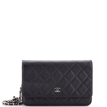 Wallet on Chain Quilted Caviar