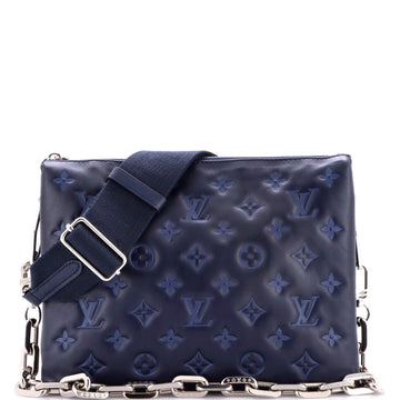Coussin Bag Monogram Embossed Lambskin PM