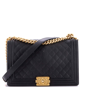 Boy Flap Bag Quilted Lambskin New Medium