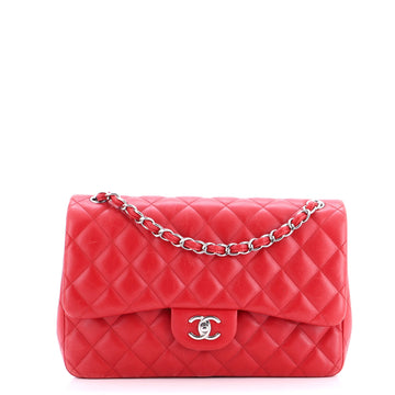 Classic Double Flap Bag Quilted Lambskin Jumbo