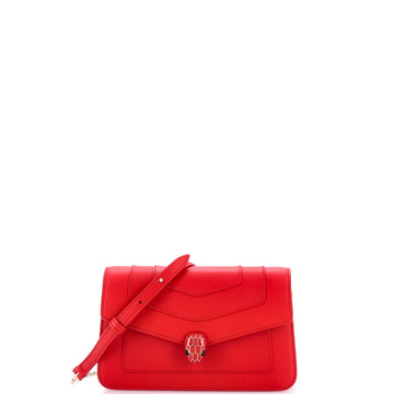 Serpenti Forever East West Shoulder Bag Leather Small