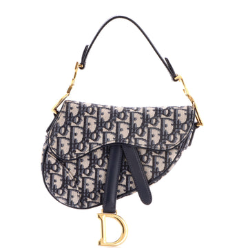 Saddle Handbag Oblique Canvas Mini