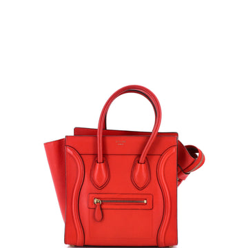 Luggage Bag Grainy Leather Micro