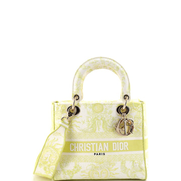 Lady D-Lite Bag Embroidered Canvas Medium