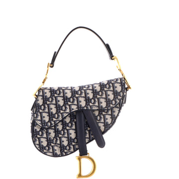 Saddle Handbag Oblique Canvas Mini