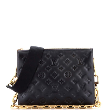 Coussin Bag Monogram Embossed Lambskin PM