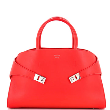 Hug Top Handle Bag Leather Large
