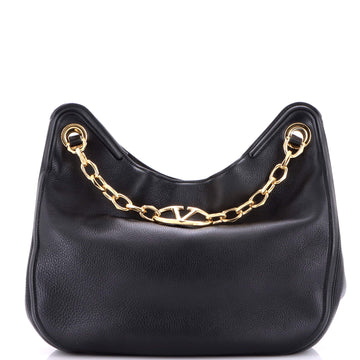 VLogo Moon Tote Leather Medium