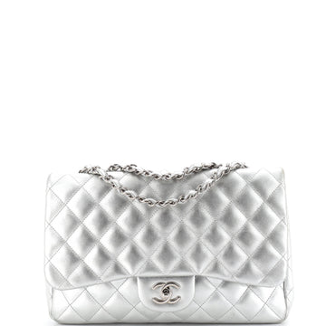 Classic Single Flap Bag Quilted Lambskin Jumbo