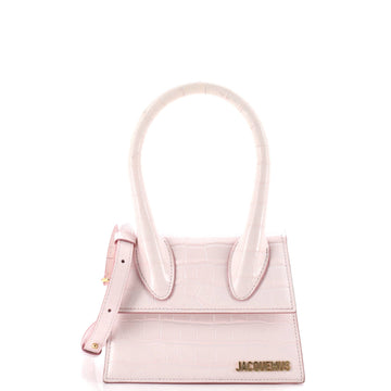 Le Chiquito Moyen Bag Crocodile Embossed Leather