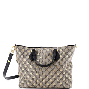 Convertible Soft Tote Printed GG Coated Canvas Small