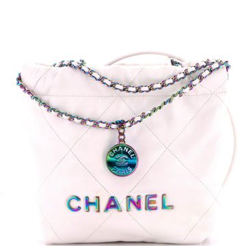 22 Chain Hobo Quilted Calfskin Mini