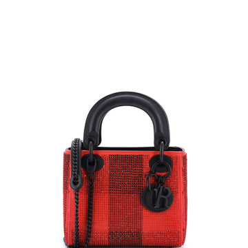 Lady Dior Bag Embellished Leather Mini
