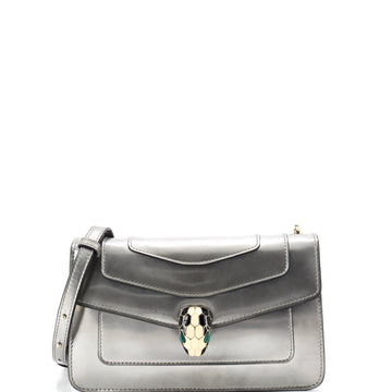 Serpenti Forever Shoulder Bag Metallic Leather Small