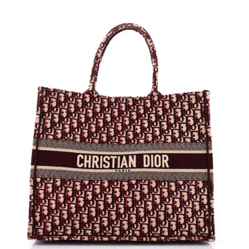 Book Tote Oblique Canvas Large