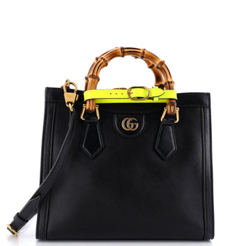 Diana NM Bamboo Handle Tote Leather Small