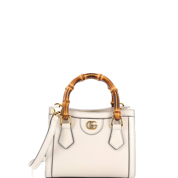 Diana NM Bamboo Handle Tote Leather Mini