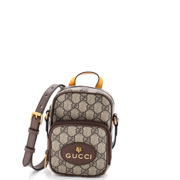 Neo Vintage Top Handle Crossbody Bag GG Coated Canvas Mini