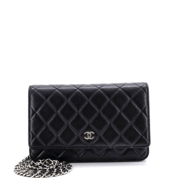 Wallet on Chain Quilted Lambskin