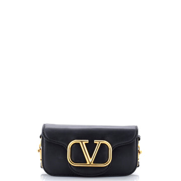 VLogo Loco Flap Shoulder Bag Leather Small