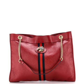 Rajah Chain Tote Leather Large