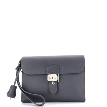 Sac a Depeches Wristlet Pouch Epsom 24