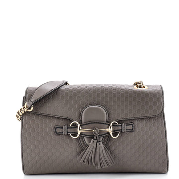 Emily Chain Flap Bag Microguccissima Leather Medium