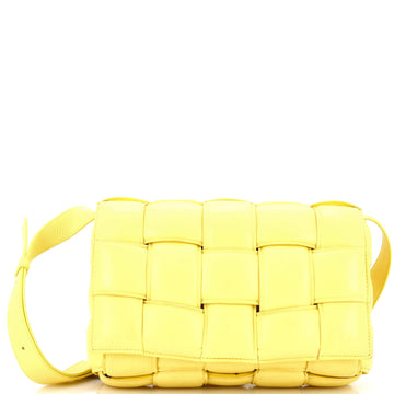 Cassette Crossbody Bag Padded Maxi Intrecciato Leather