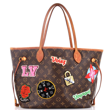 Neverfull NM Tote Limited Edition Patches Monogram Canvas MM