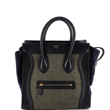 Tricolor Luggage Bag Felt Mini