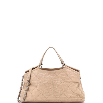 CC Sea Hit Tote Quilted Iridescent Calfskin Small