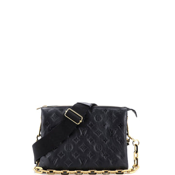 Coussin Bag Monogram Embossed Lambskin PM