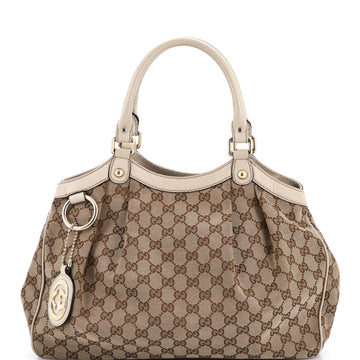 Sukey Tote GG Canvas with Leather Medium