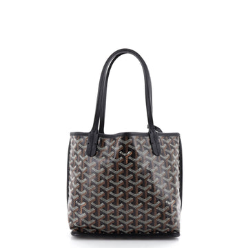 Anjou Reversible Tote Coated Canvas Mini