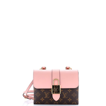Locky Handbag Monogram Canvas with Leather BB