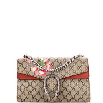 Dionysus Bag Blooms Print GG Coated Canvas Small