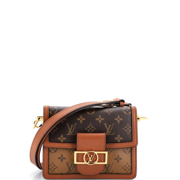 Dauphine Shoulder Bag Reverse Monogram Canvas Mini