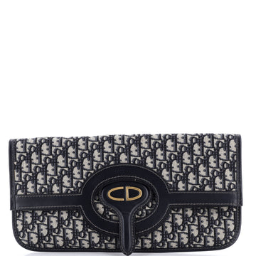 Fold Over Clutch Oblique Canvas