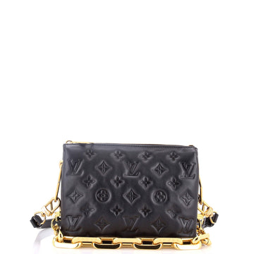 Coussin Bag Monogram Embossed Lambskin BB