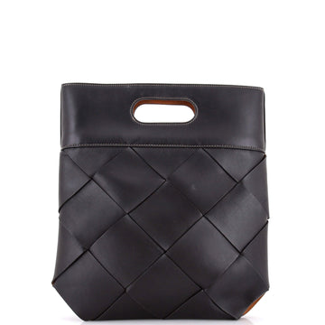 Slip Tote Maxi Intrecciato Leather Small