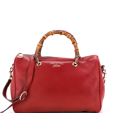 Bamboo Shopper Boston Bag Leather Medium