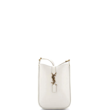 Le 5 a 7 Vertical Shoulder Bag Leather Mini