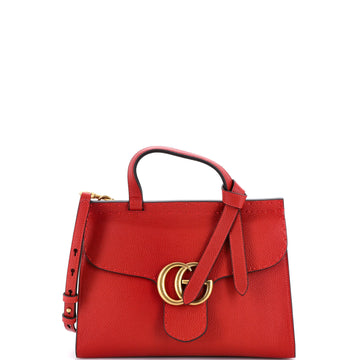 GG Marmont Top Handle Bag Leather Small