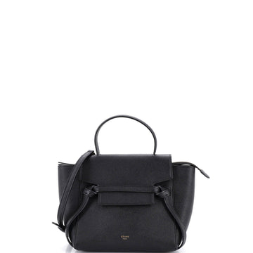 Belt Bag Textured Leather Nano