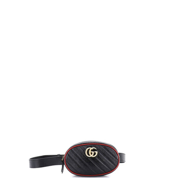 GG Marmont Belt Bag Diagonal Quilted Leather