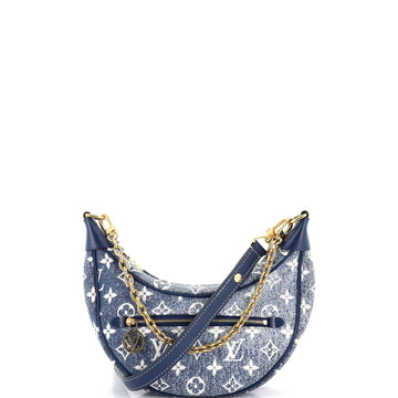 Loop Handbag Monogram Jacquard Denim