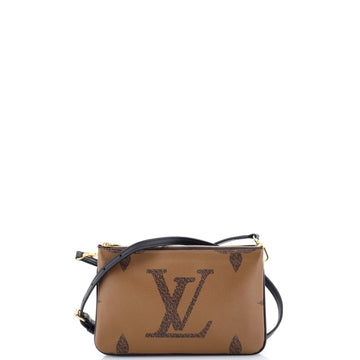 Double Zip Pochette Reverse Monogram Giant