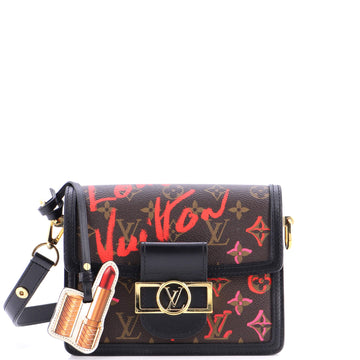 Dauphine Shoulder Bag Limited Edition Fall in Love Monogram Canvas Mini